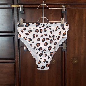High waisted cheetah bikini bottoms
